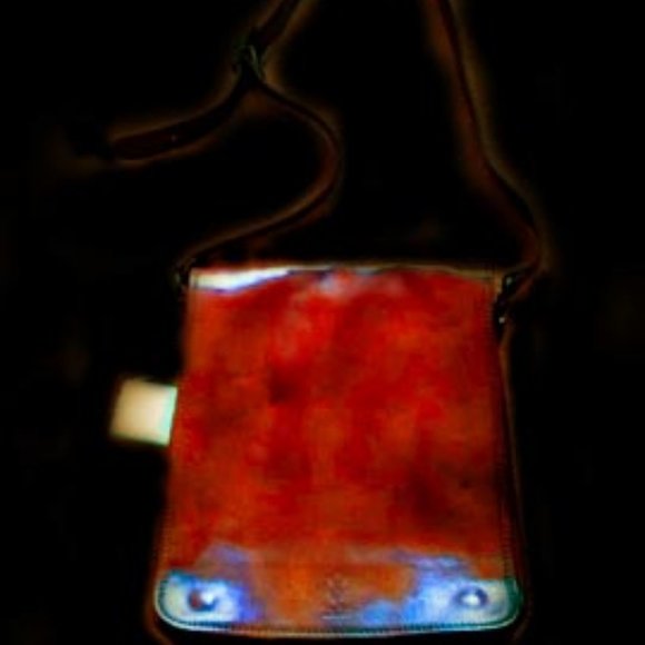 New Italian Leather Messenger Bag